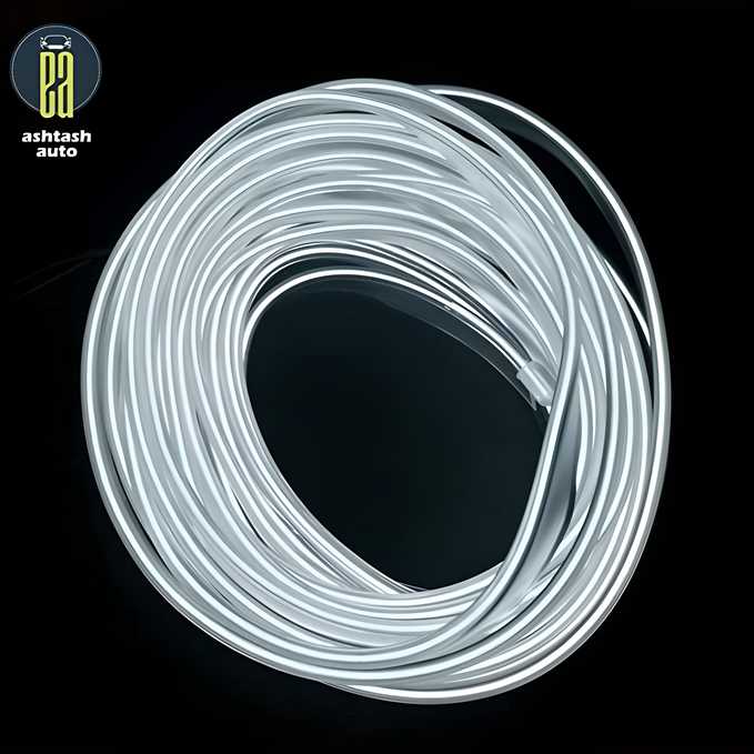 EL Flexible Neon Wire LED Strip for car interiors, providing ambient lighting effects.