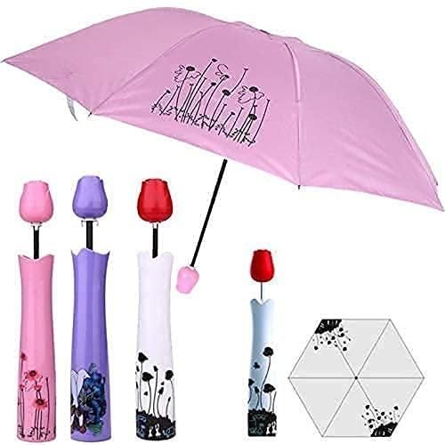 Rose Bottle Shape Folding Umbrella